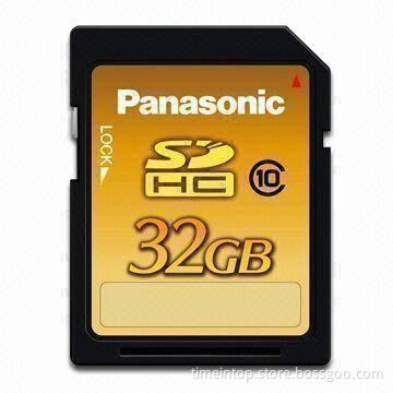 SDHC Memory Card for Panasonic, with Up to 22Mbps Transfer Speed and 32GB Capacity